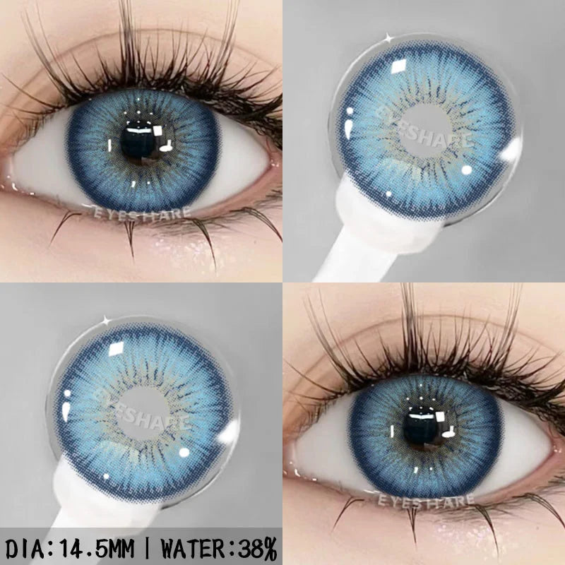 Rynx | 1 pair natural color contact lenses for eyes blue eye colors brown lens gray eye lenses annual green eye contact lens