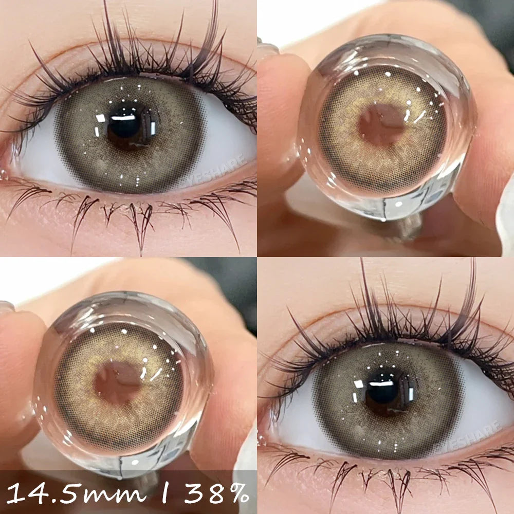 Rynx | 1 Pair Colorful Contact Lenses for Eyes Blue Contact Lenses Natural Gray Pupils Brown Lenses Green Lenses Contact Lenses