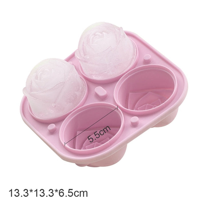 Lisslune | 3D Elegant Large Rose Ice Molds