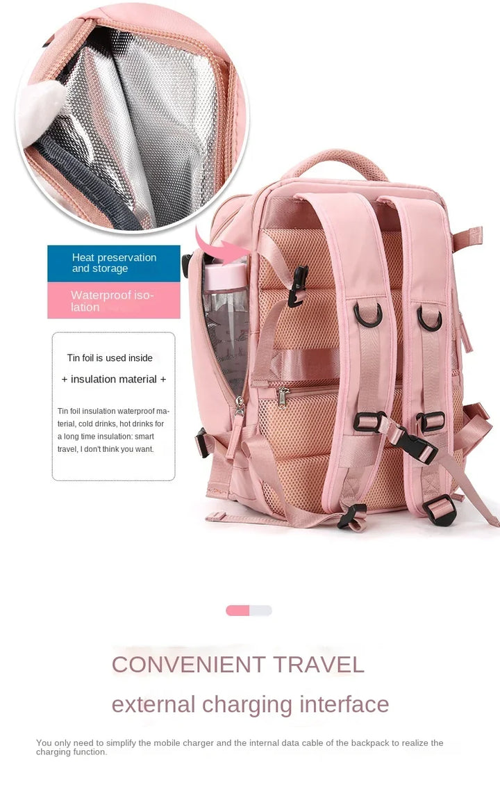 Lisslune | Travel Carry-On Backpack with Shoe Compartment
