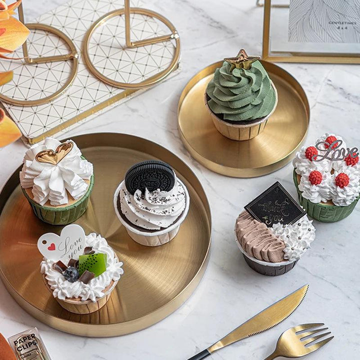Lisslune | Realistic Handmade Synthetic Cream Cupcake for Photography Props and Decorative Displays
