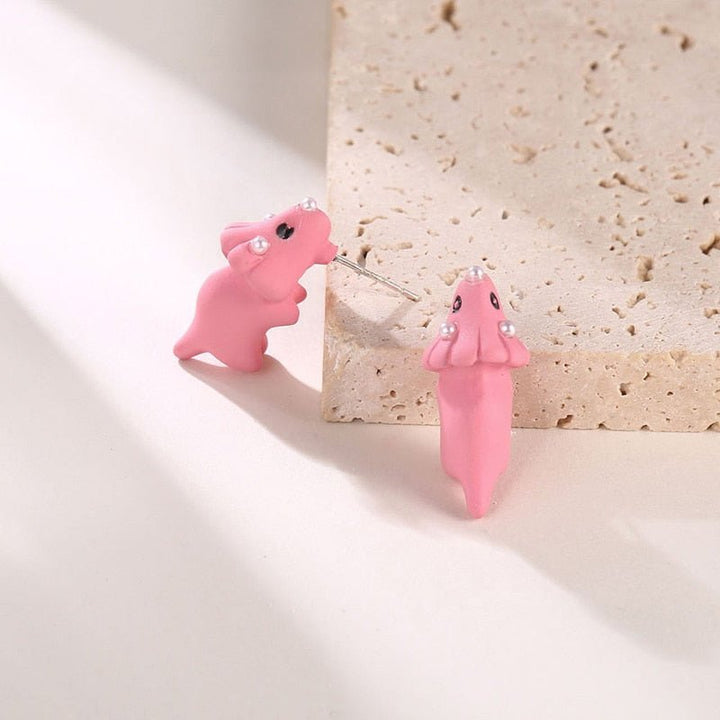Lisslune | Cute Biting Animal Earrings (1 Pair)