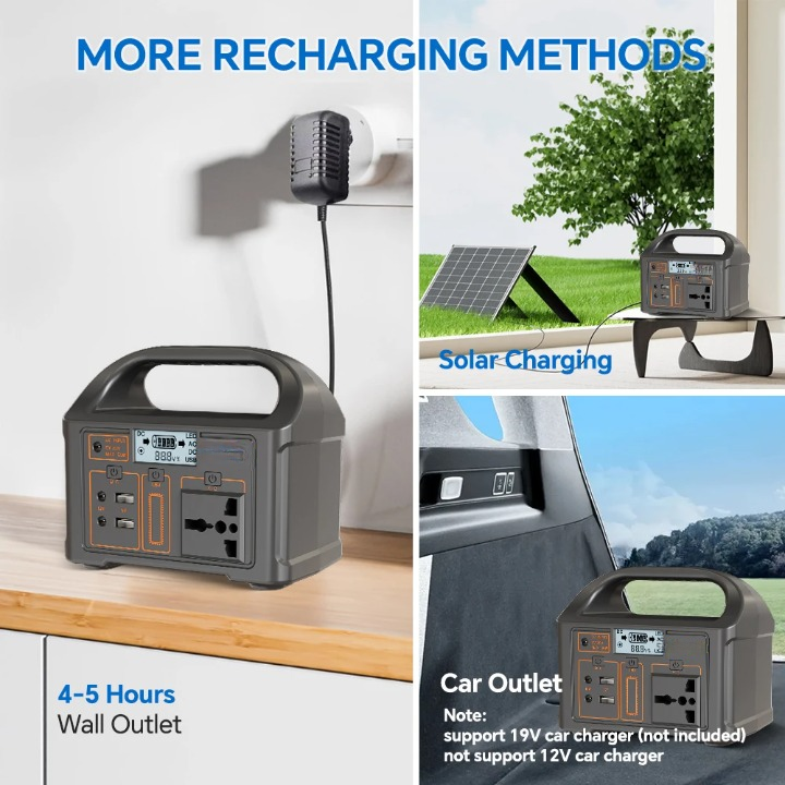 Lisslune | 100W 24,000mAh Portable Power Station with LiFePO4 Battery – PowerGo