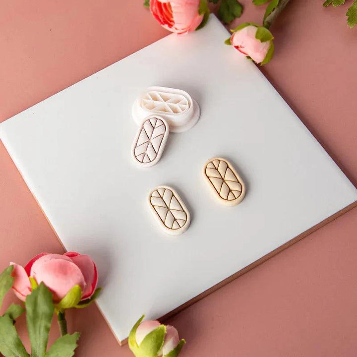 Lisslune | Flower and geometric polymer clay cutters for unique earrings and jewelry creations
