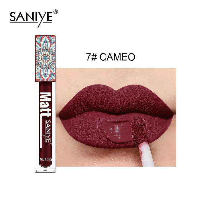 Rynx | Nudes Lip Gloss Waterproof Liquid Matte Lipstick Long-lasting 4g Quick-drying Red Lip Gloss Cosmetics Sexy Matte Velvet Lipstick