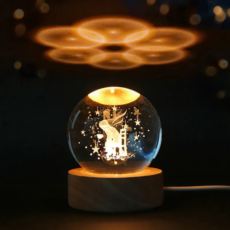 Lisslune | Glowing 3D Crystal Night Lights – Unique Gifts for All Occasions
