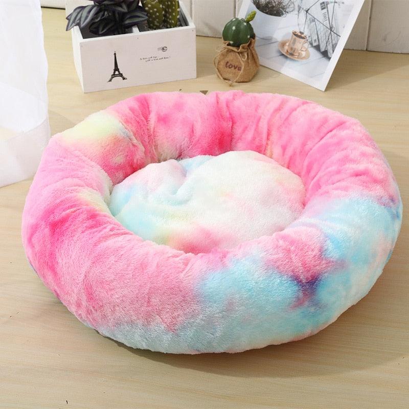Lisslune | Luxury Plush Round Pet Bed - Cozy Retreat for Cats and Dogs