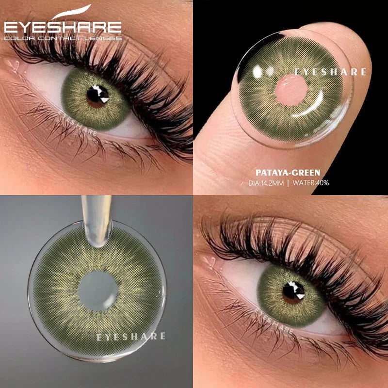 Rynx | Colored contact lenses for eyes 1 pair Black lenses Blue eye contacts Gray pupil lens Annual cosmetic contact lenses