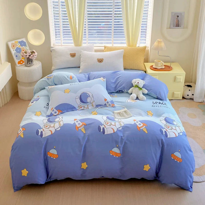 Rynx | Khaki Striped Check Blanket Adults Kids Home Hotel Room Decoration Double Skin-friendly Comfort 100% Cotton Bedding 1 Piece