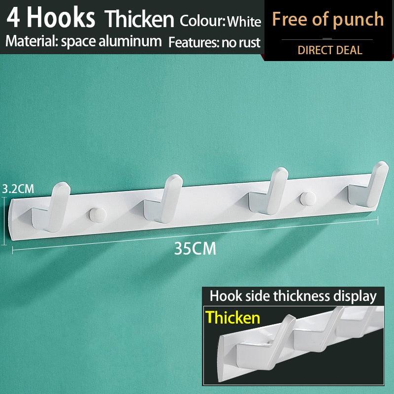 Lisslune | Space-saving Aluminum Hook Organizer: Efficient and stylish storage for any room