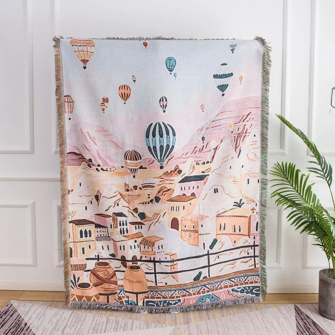 Lisslune | Village Landscape Blanket
