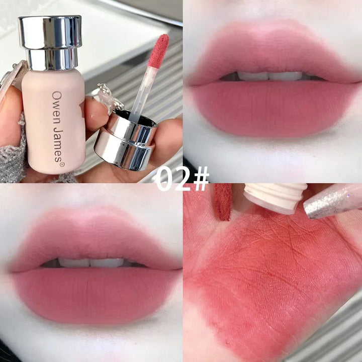 Rynx | 6 Colors Sexy Red Lip Lacquer Matte Non-Sticky Cup Makeup Waterproof Velvet Nude Cute Moisturizing Lip Mud Tint Korean Cosmetics