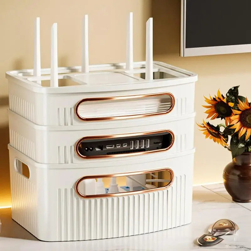 Lisslune | Dustproof Decorative Router Storage Box Organizer