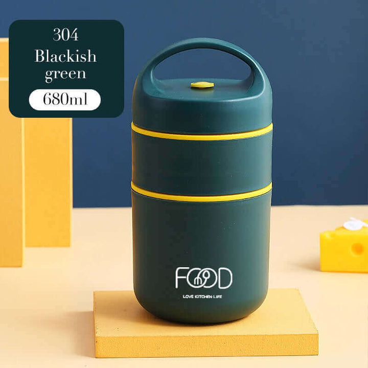 Lisslune | LunchBuddy Premium Lunch Box | Leak-Proof & Sustainable | Bento Box with Compartments | Ideal for Work & School