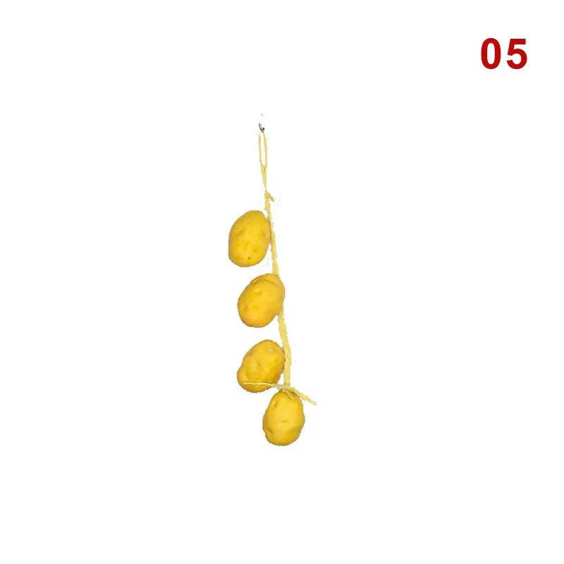 Lisslune | Realistic Hanging Foam Fruit and Seafood Decoration for Home and Event Enhancement