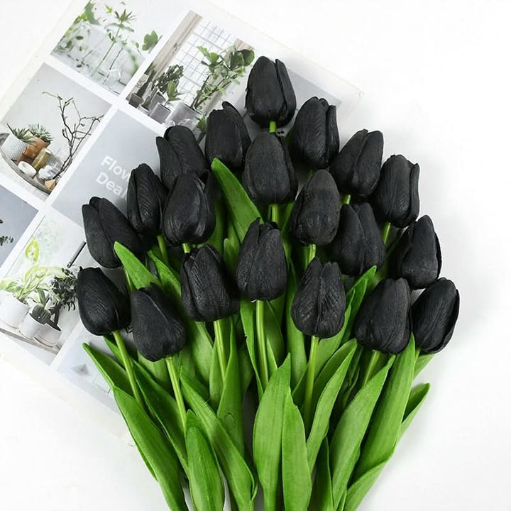 Lisslune | Artificial Tulip Bouquet with Realistic Lifelike Flowers