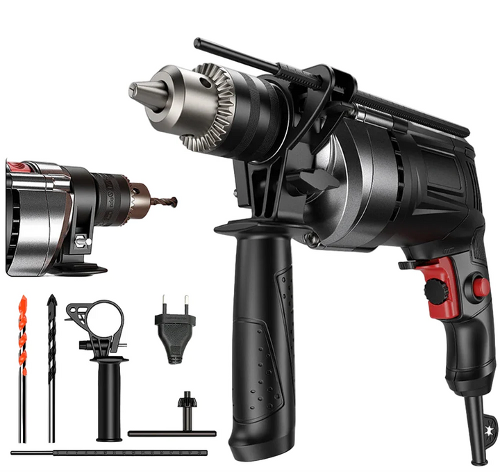 Lisslune | 780W Electric Hammer & Drill with Variable Speed – DrillForce