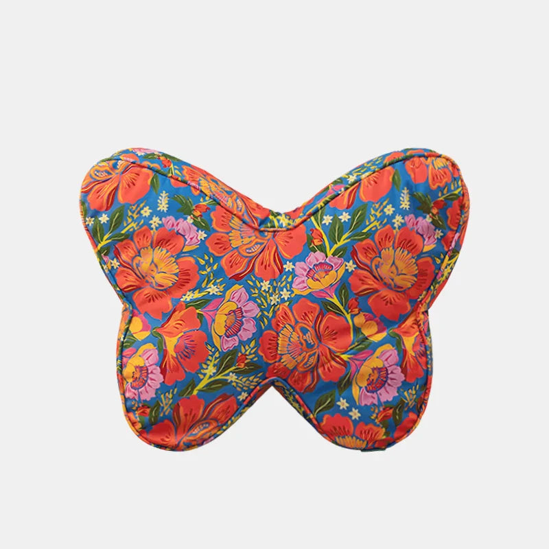 Rynx | Colorful Butterfly Cushion Chinese Style Flower Crown Back Support Cushion Sofa Chair Padding Aesthetic Living Room Decoration