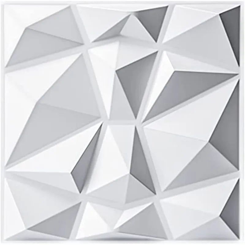 Lisslune | 3D Diamond Design Decorative Matt Wall Panel Stickers