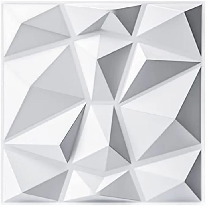Lisslune | 3D Diamond Design Decorative Matt Wall Panel Stickers