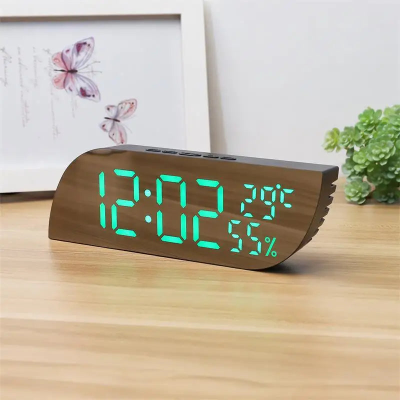 Lisslune | LED Digital Alarm Clock with Dual Display & Unlimited Snooze