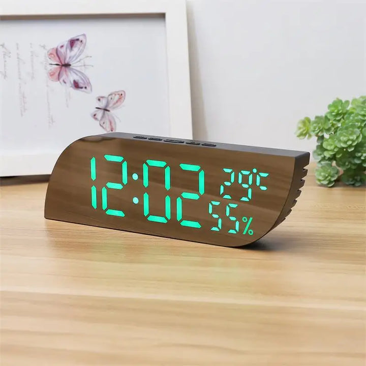 Lisslune | LED Digital Alarm Clock with Dual Display & Unlimited Snooze