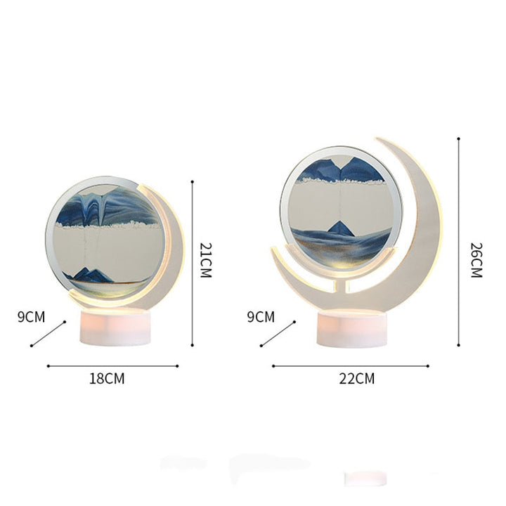 Lisslune | Sand Serenity Moon Shape Night Light