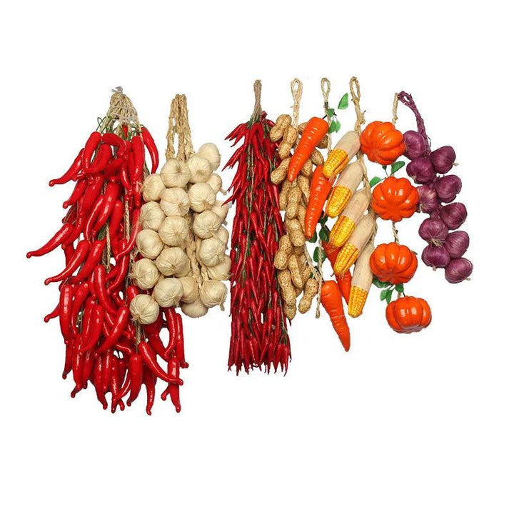 Lisslune | Vibrant Synthetic Pepper Sticks - Playful Artificial Vegetables for Home Décor and Event Styling