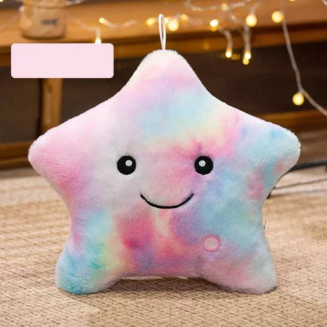 Lisslune | LED Star Plush Light - Soft Glow Star Pillow Doll, Plush Toy for Kids & Home Decor, Perfect Birthday Gift