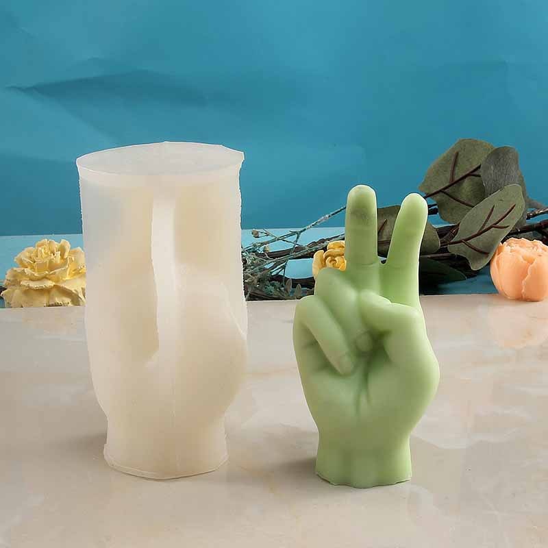 Lisslune | Middle Finger Hand Gestures Artsy Candle DIY Molds