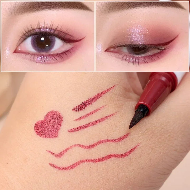 Rynx | Ultra-fine liquid eyeliner pen waterproof long-lasting blue red sweat-proof quick-drying matte eyeliner pen eye makeup cosmetics