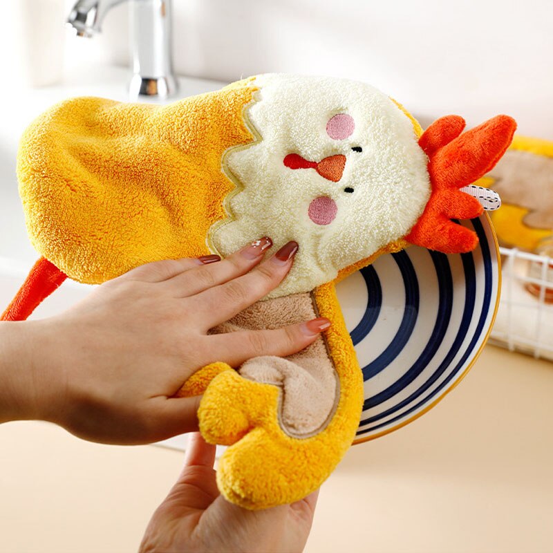 Lisslune | Chicken Shaped Quick Drying Hand Towel