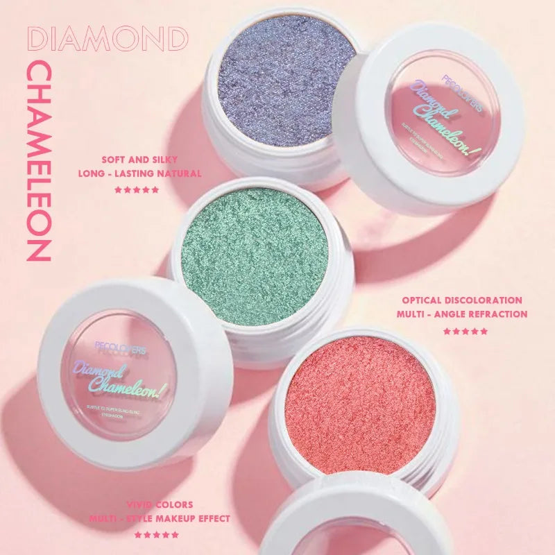 Rynx |1PC Chameleon Eyeshadow Chameleon Pigment Rainbow Eyeshadow Powder Light Change Holographic Eyeshadow Pigment Glitter Eye Makeup