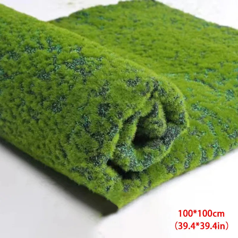 Rynx | 50/100cm 11Styles Artificial Turf Carpet Artificial Moss Grass Garden Landscape Rolls Festival Wedding Decoration Mats Carpet