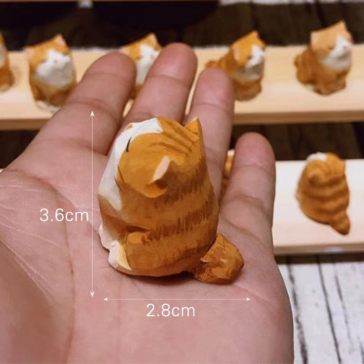 Lisslune | Handmade Wooden Cute Pet Figurines