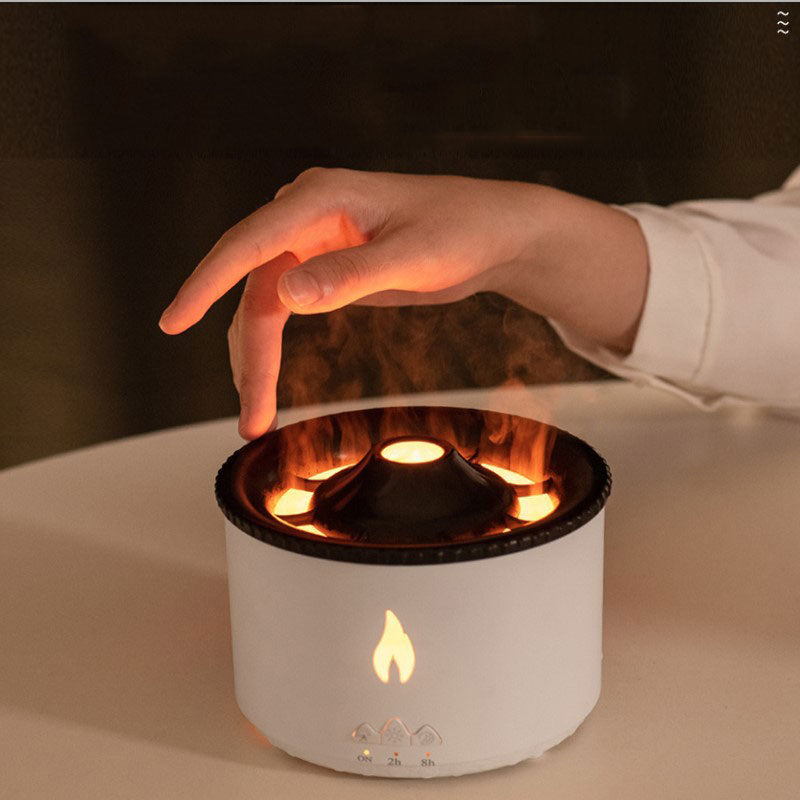 Lisslune | Volcanic Flame Air Humidifier Night Lamp