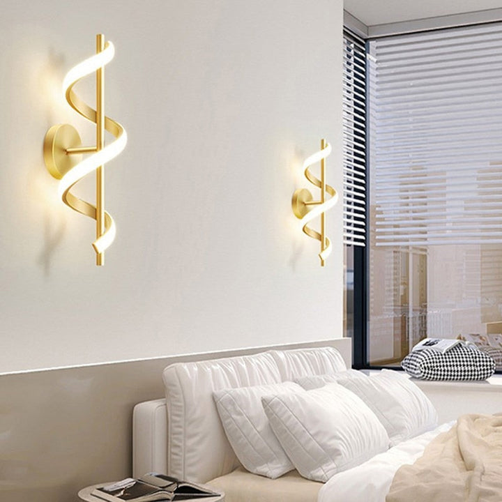 Lisslune | SpiralLume – Minimalist LED Wall Light with a Modern Edge