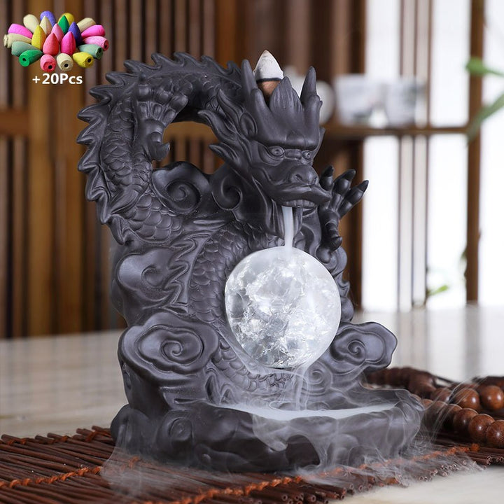 Lisslune | Mystic Dragon Lucky Clay Waterfall Burner