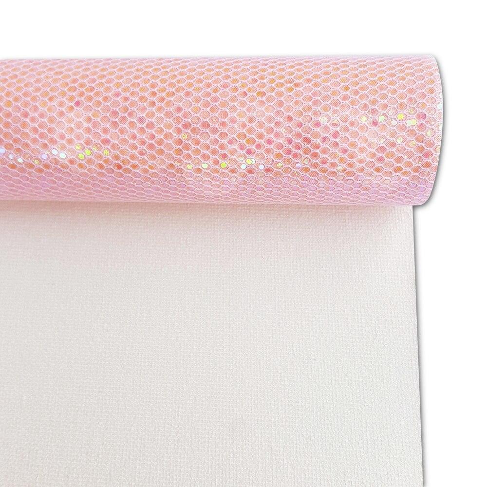 Lisslune | Glossy Pink Faux Leather Creation Roll for Creative DIY Projects