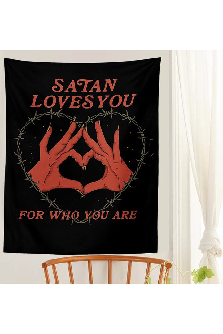 Lisslune | loves you angular tapestry