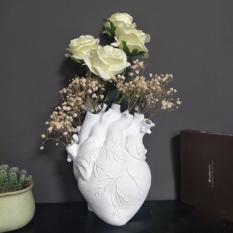 Lisslune | Heart Dry Plants Artificial Vase