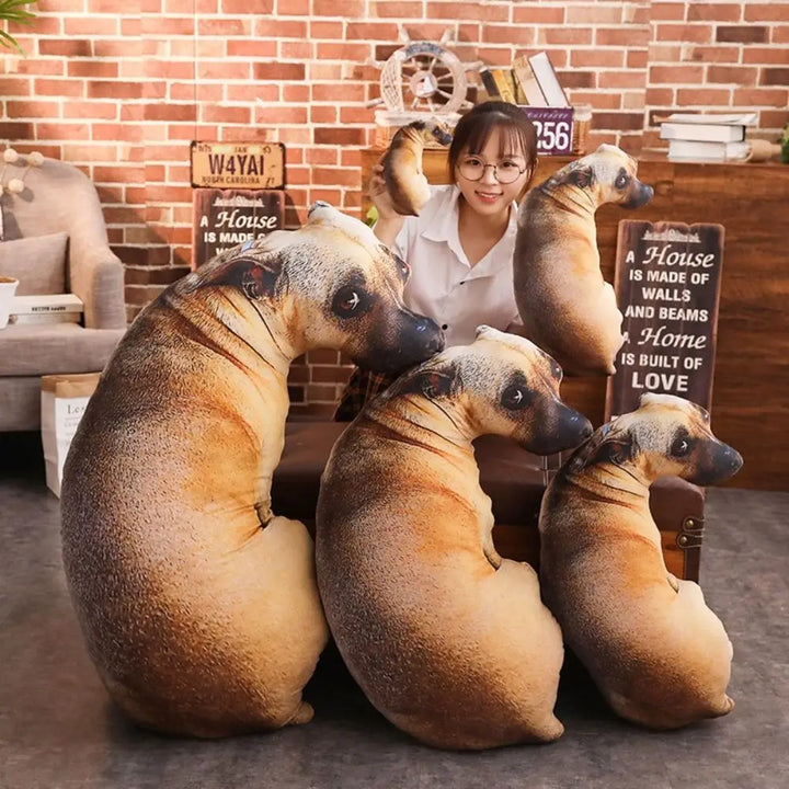 Lisslune | Realistic Dog Soft Dog Plush Pillows