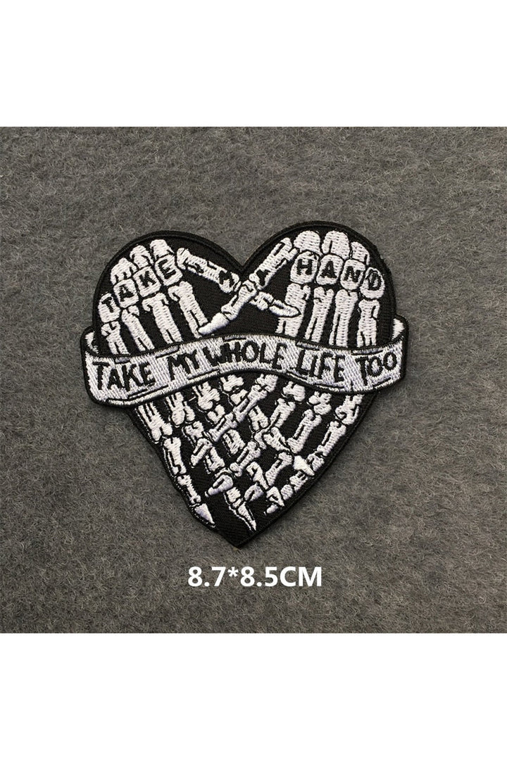 Lisslune | Punk embroidered patch set