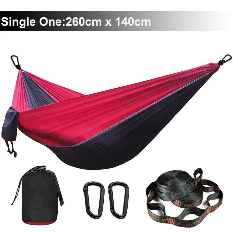 Lisslune | Zowee Ultimate Adventure Hammock Set with Tree Straps & Heavy Carabiners | Ultra-Durable Parachute Nylon