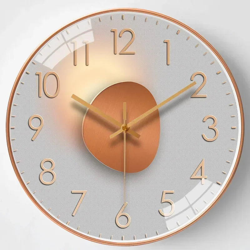Lisslune | SilentTime - Digital Wall Clock in Classic Style - 8 Inch