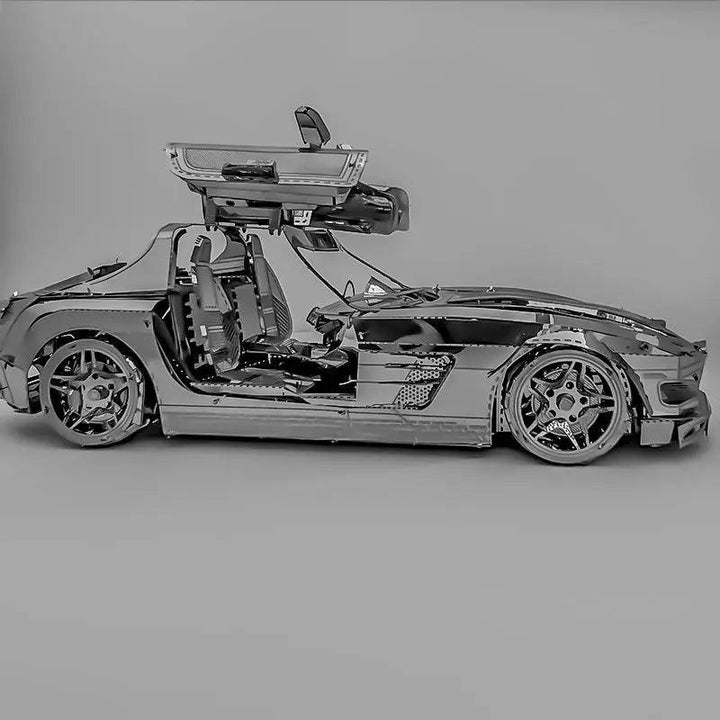 Lisslune | Butterfly Wings Metallic Sports Car 3D DIY Model Kit for Creative Builders