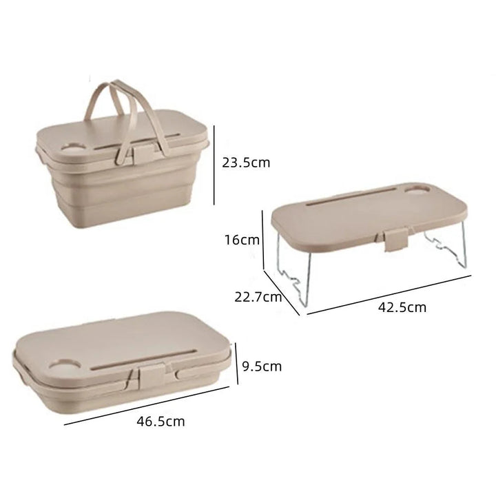 Lisslune | Ultimate All-in-One Picnic Basket for Outdoor Adventures - Compact and Versatile Storage Solution