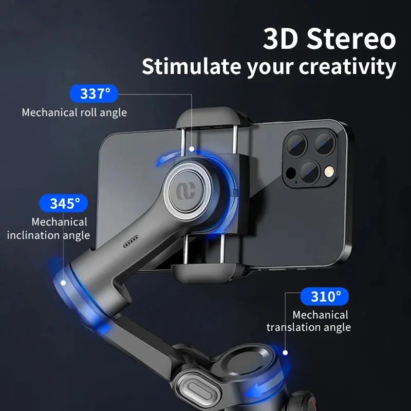 Lisslune | 3-Axis Smartphone Gimbal Stabiliser with AI Tracking & Face Detection – Alvion