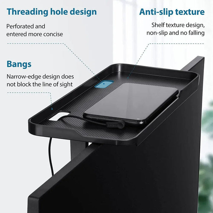 Lisslune | Sleek Shelf Over-Screen Monitor Organizer Rack