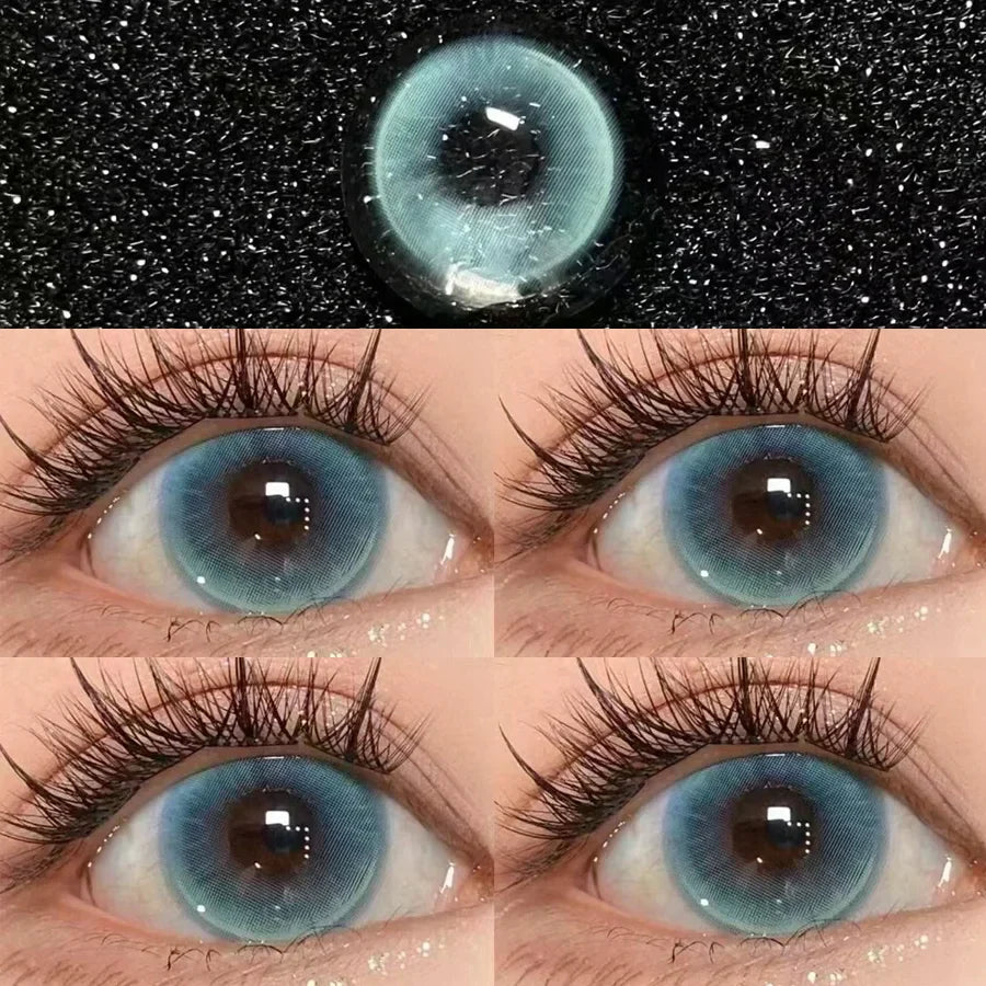 Rynx | 2pcs Colorful Beautiful Contact Lenses Myopia Cosmetics for Eyes Pupil Degree Contact Prescription Halloween Cosplay